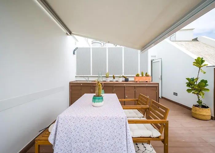 아파트 Topsun - Rooftop With Large Terrace 라스팔마스